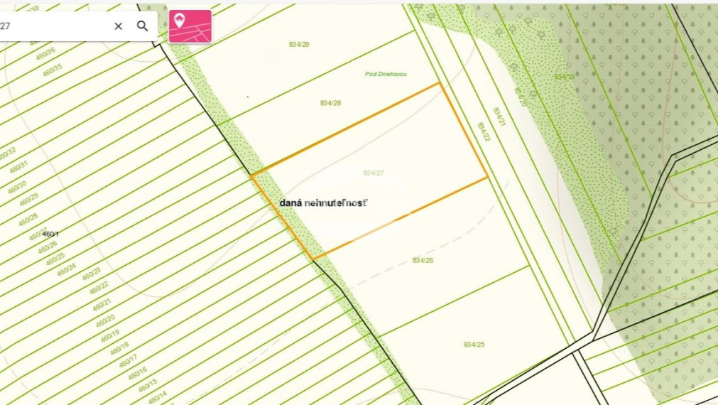 Na predaj pozemok v obci Kamienka pri Humennom