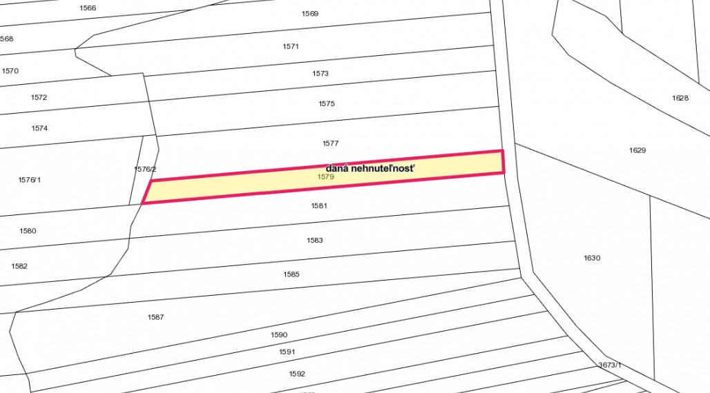 Na predaj pozemok v obci Jasenov pri Humennom
