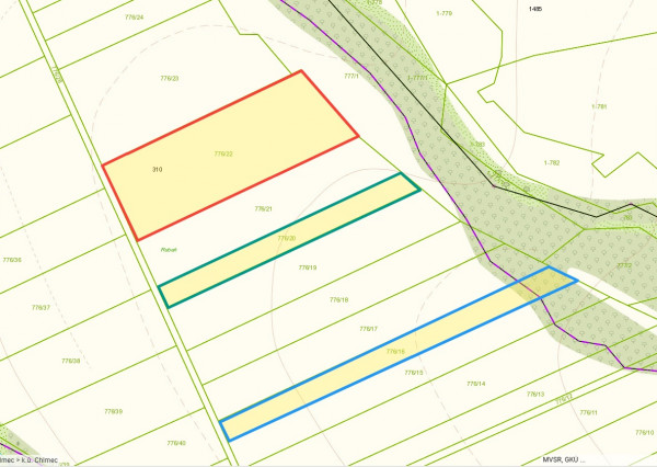 Na predaj pozemky v obci Chlmec